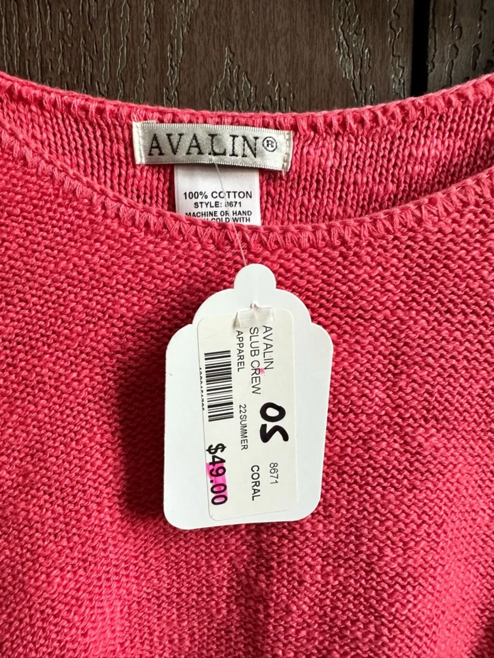 Avalin Pink Crewneck Knit Sweater for Women - Picture 2 of 3